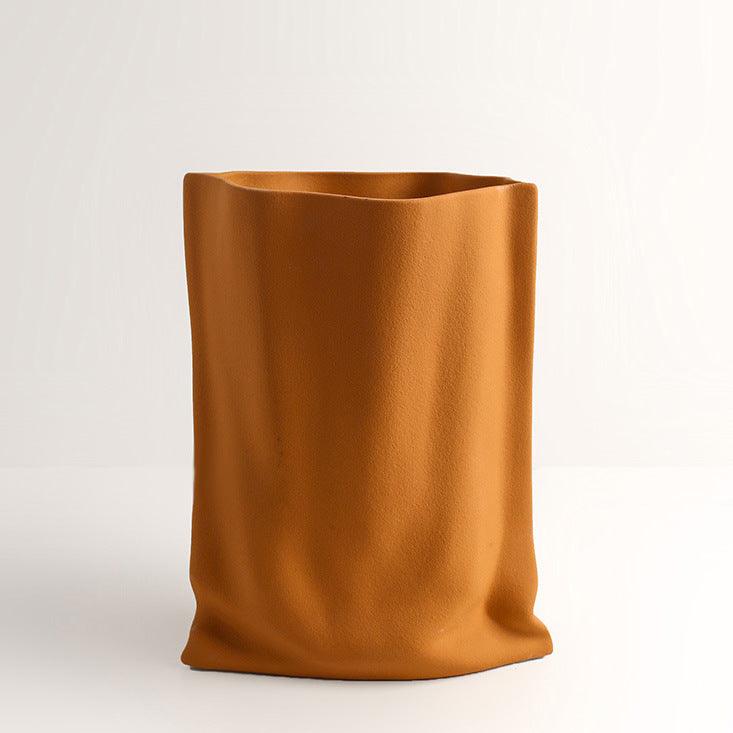 Shoppingbag Ceramic Vase Orange - Miss One
