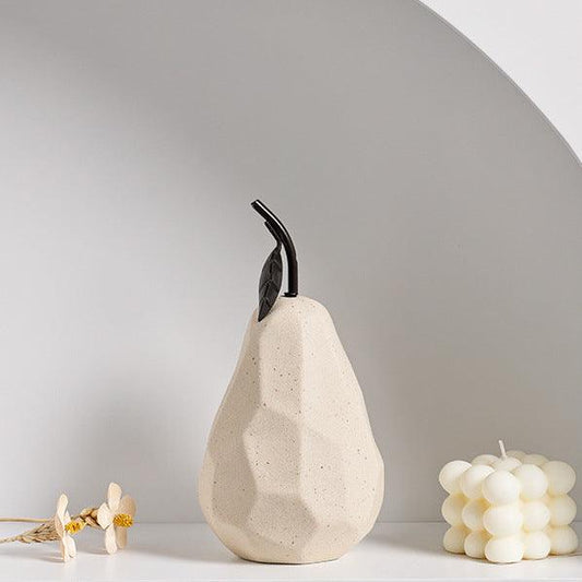 Ceramic Decorative Pear in Dune - Miss One