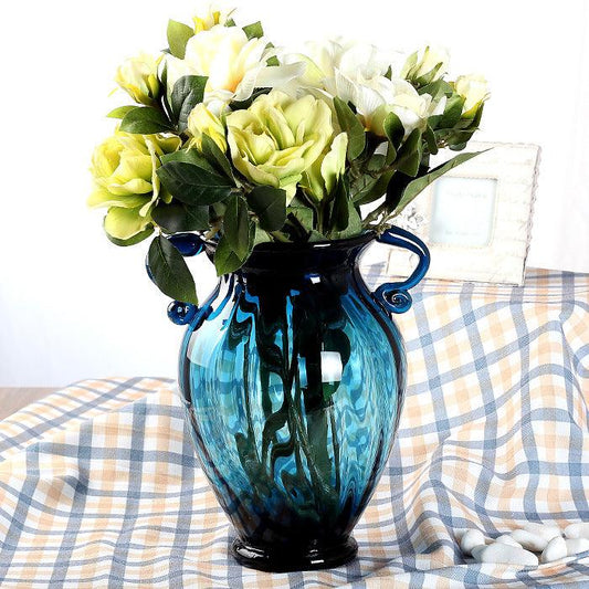 Amphora Glass Vase Sapphire Extra Large - Miss One