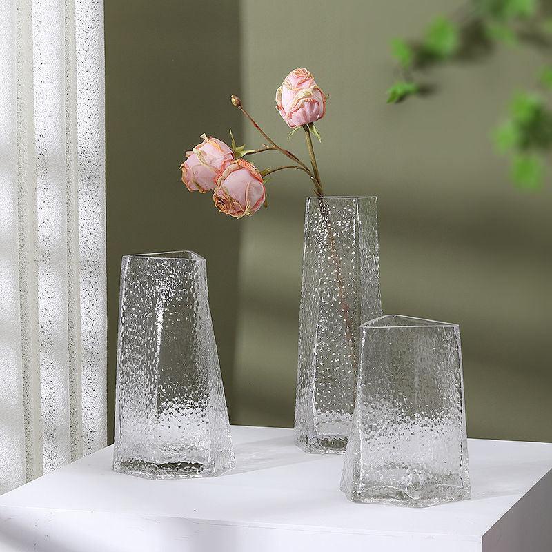 Artemis Triangle Glass Vase Plain Small - Miss One