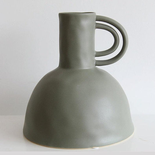 Amphora Ancient Ceramic Vase Jug Olive - Miss One