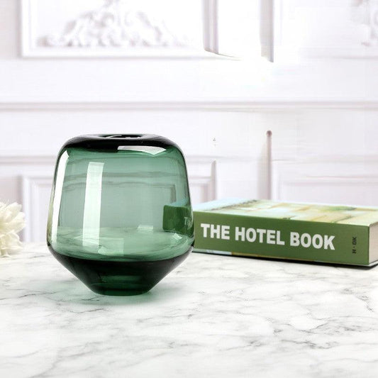 Bobbie Glass Vase Emerald Short - Miss One