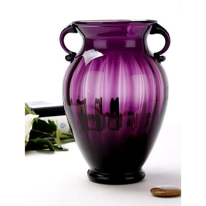 Amphora Glass Vase Amethyst Large - Miss One