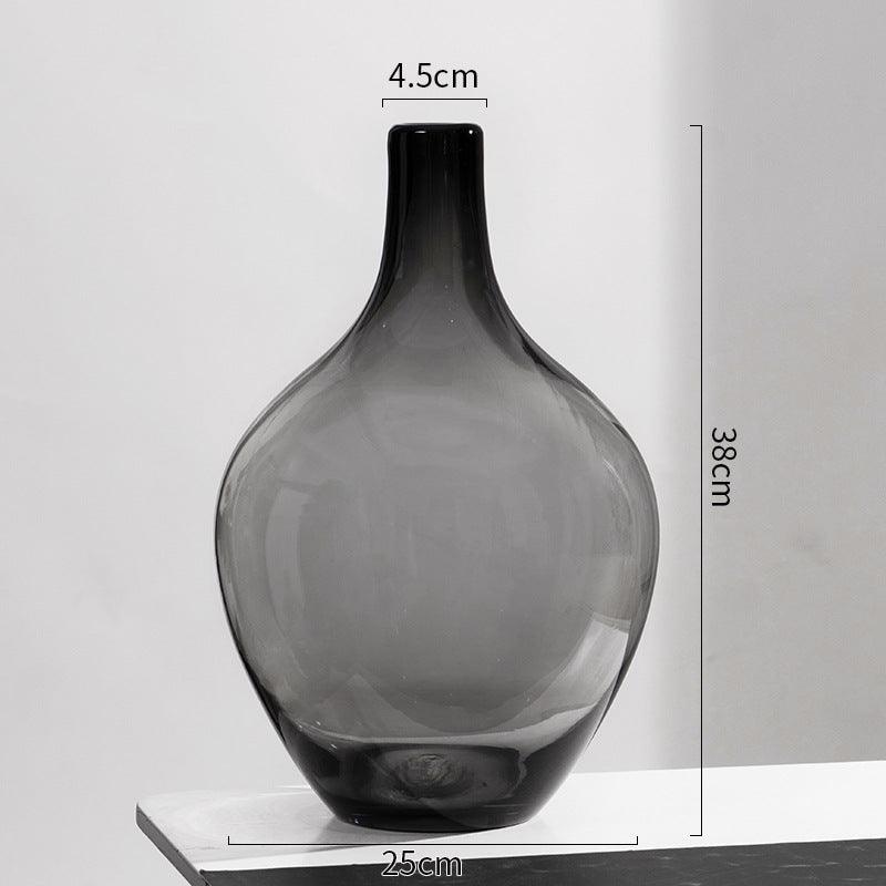 Bobbie Elegant Glass Vase Smoke Large - Miss One