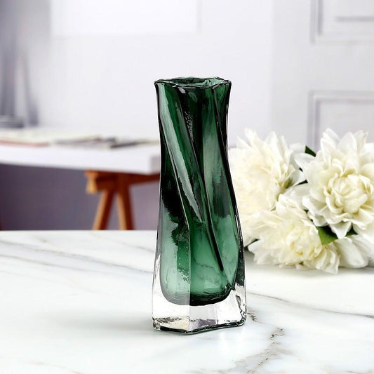 Vita Glass Vase Emerald Medium - Miss One