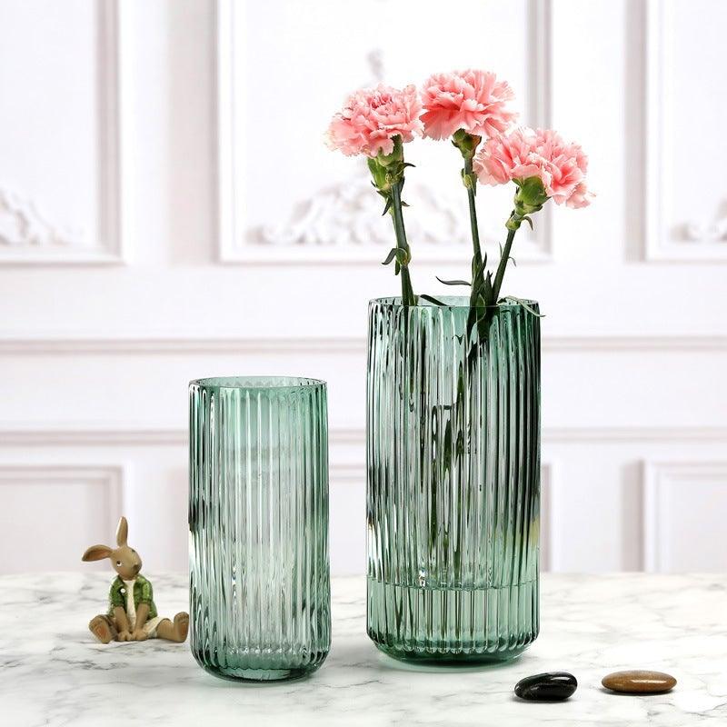 Waterfall Glass Vase Emerald Small - Miss One