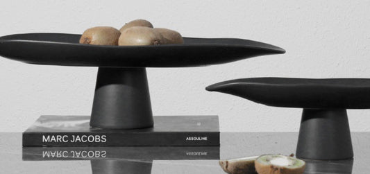 Unlock Timeless Elegance with the Luna Leaf Minimalist Pedestal Fruit Bowl