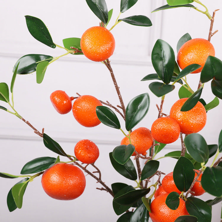 Lifelike Artificial Faux Orange Branches - Miss One