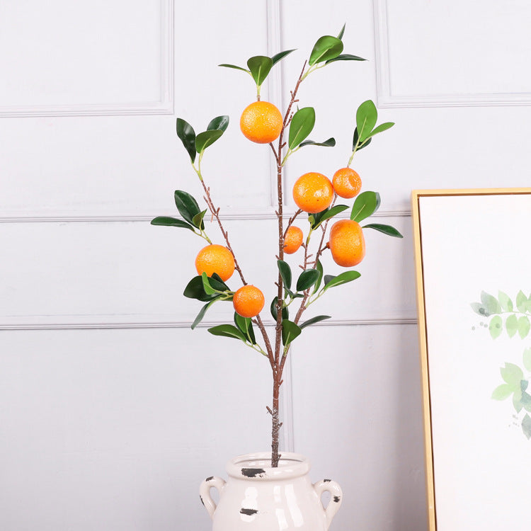 Lifelike Artificial Faux Orange Branches - Miss One