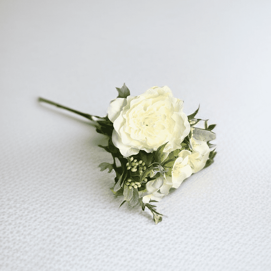 Artificial Flora Gypsophila Rose and Camellia Bouquet White - Miss One