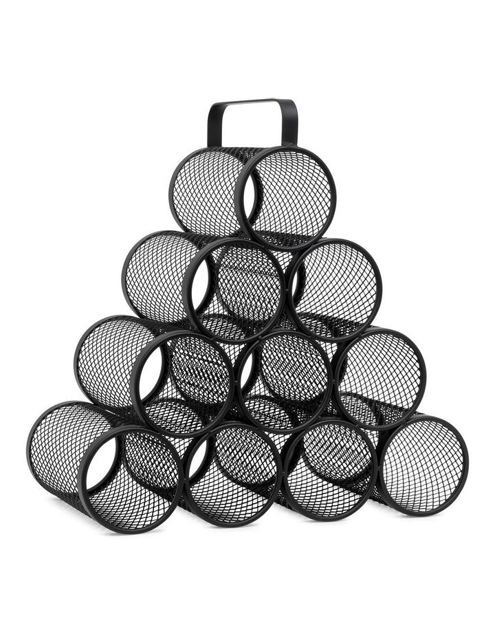 Salt&Pepper Pyramid Wine Rack For 10 Bottles – Miss One