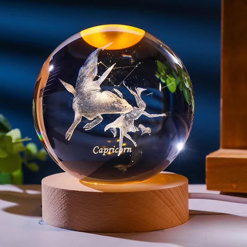 Zodiac Constellation Crystal Globe - Miss One
