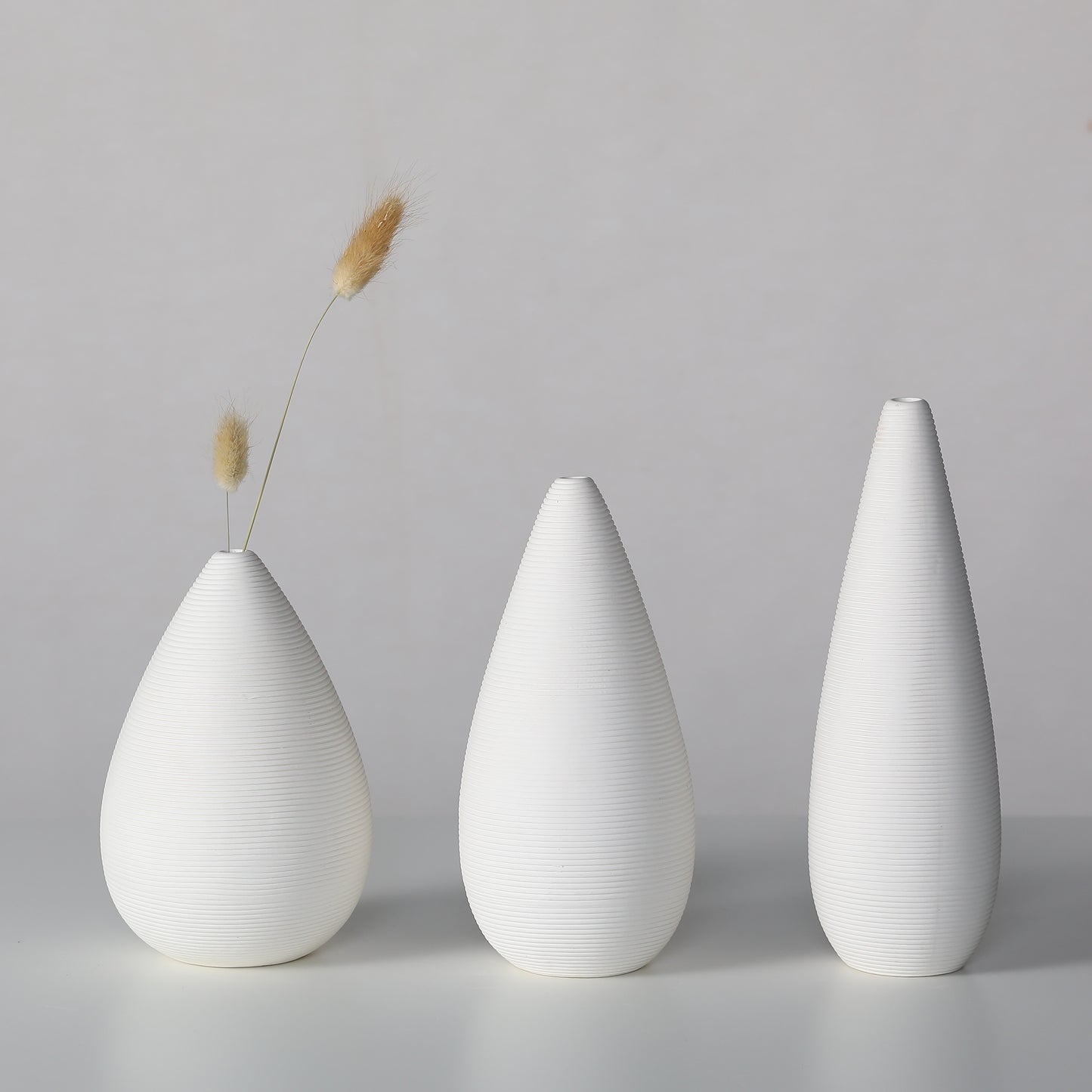 Luna Ripple Ceramic Vase Set