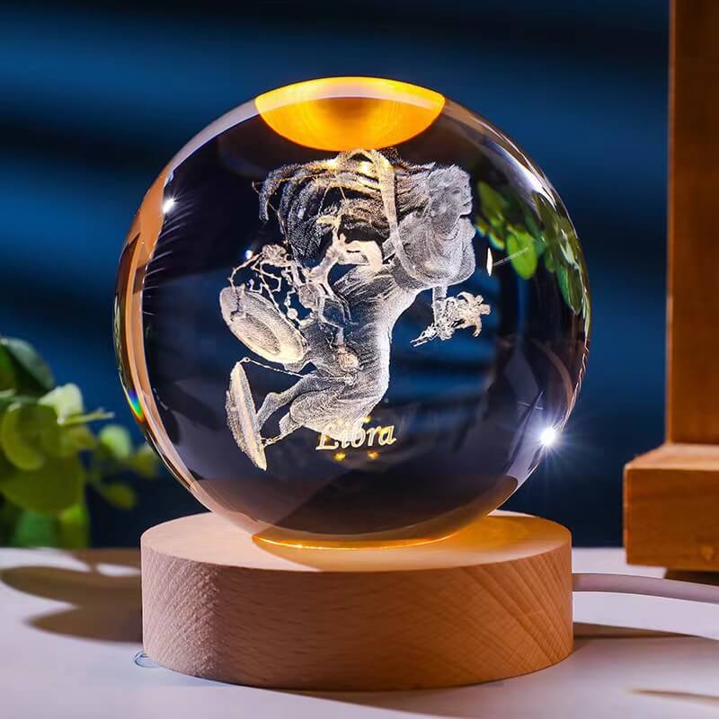 Zodiac Constellation Crystal Globe - Miss One
