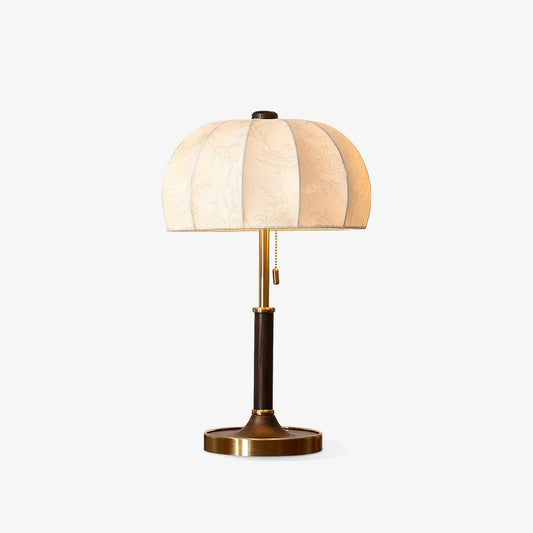 Vintage Elegance Wood Table Lamp