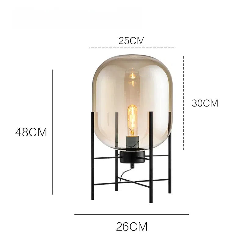 Luna Globe Frame Table Lamp - Miss One