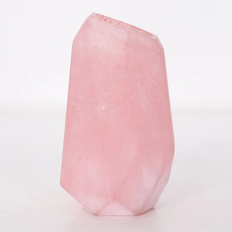 Zen Frosted Glass Vase Pink - Miss One