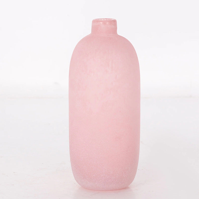 Zen Frosted Glass Vase Pink - Miss One