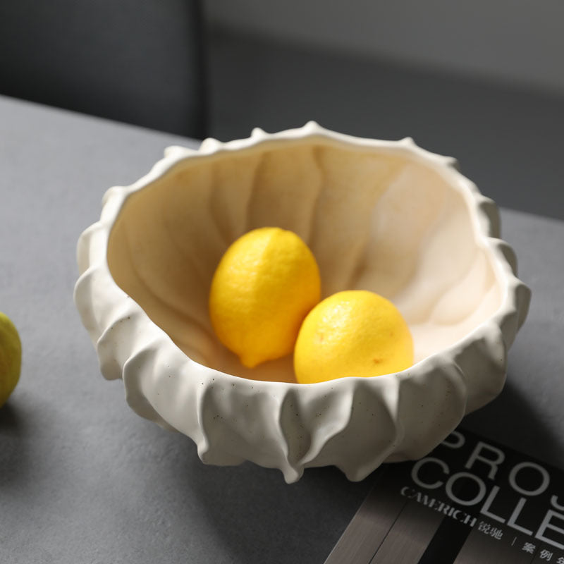 Muse Rippled Ceramic Fruit Bowl - Miss One