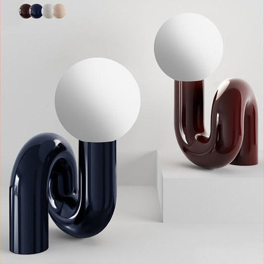 Orbit Loop Glass Globe Table Lamp - Miss One
