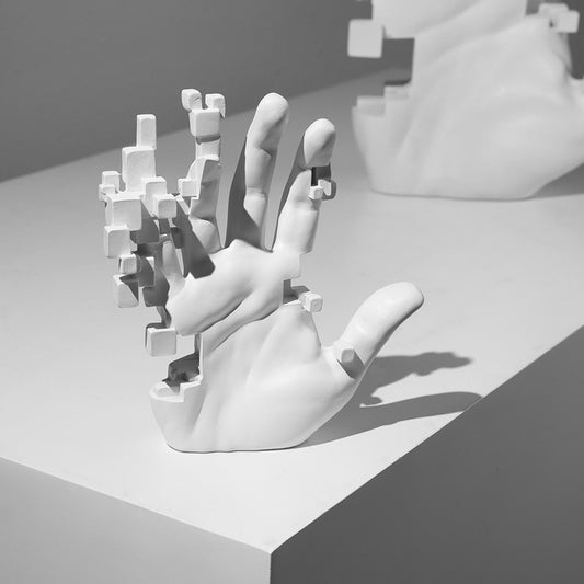 Pixel Hand Sculpture - Miss One