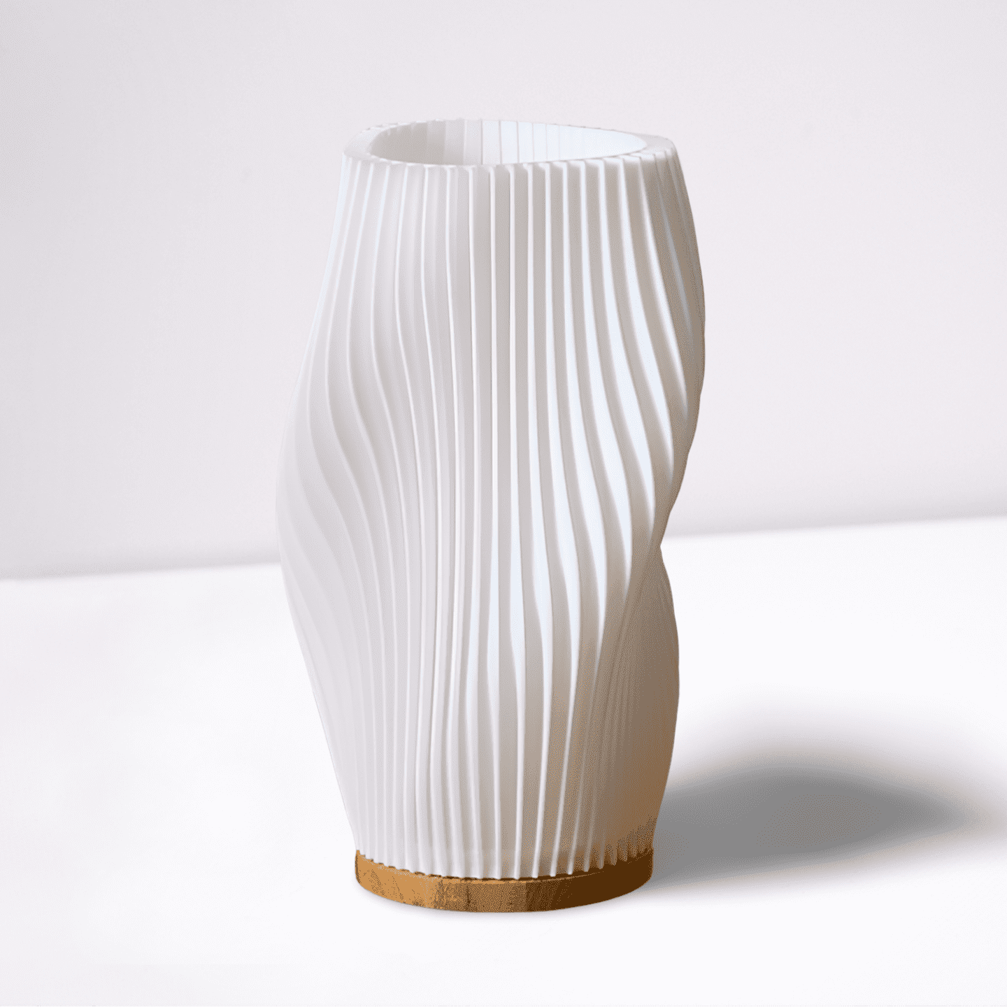 Wave 3D Printed Table Lamp - Miss One
