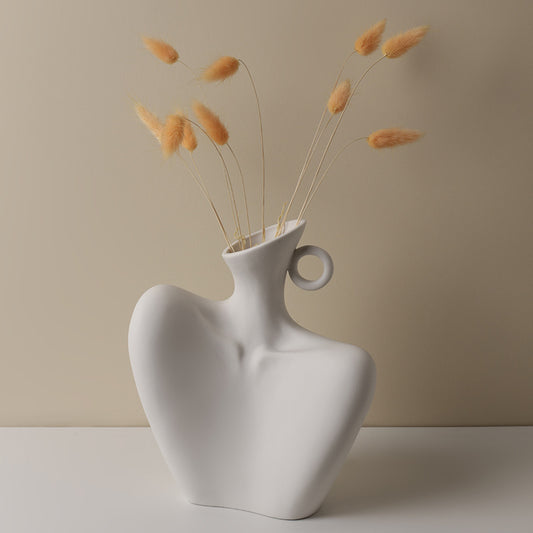 Muse Figure Art Ceramic Vase - Miss One