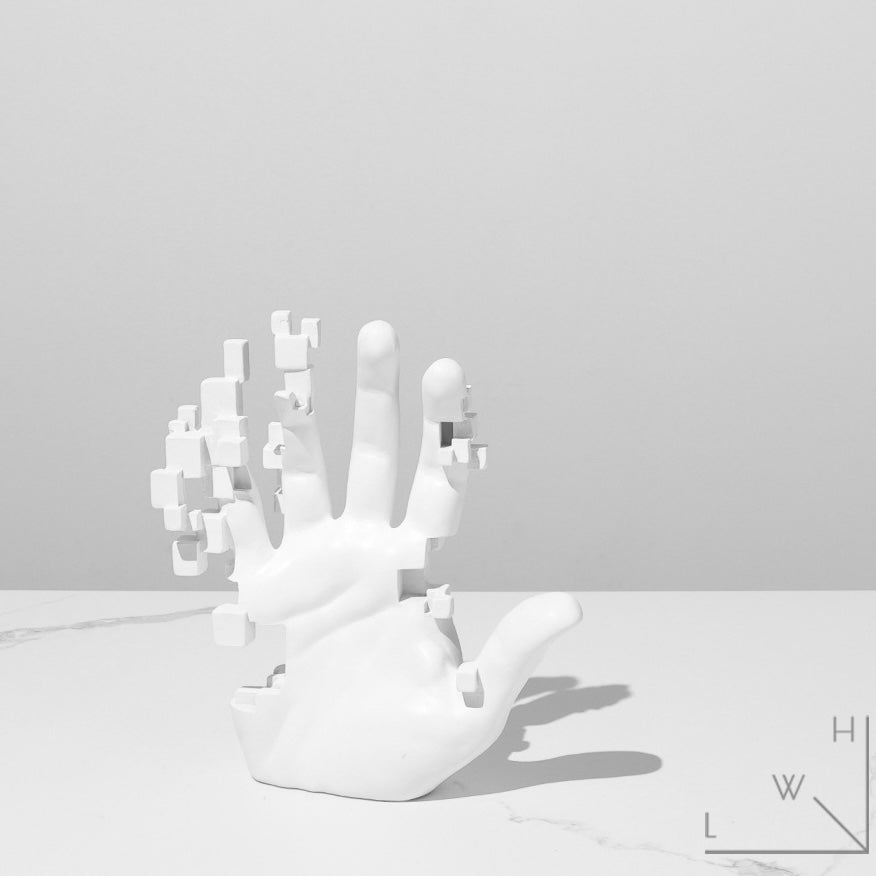 Pixel Hand Sculpture - Miss One