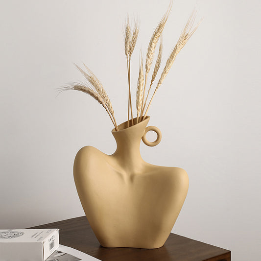 Muse Figure Art Ceramic Vase - Miss One