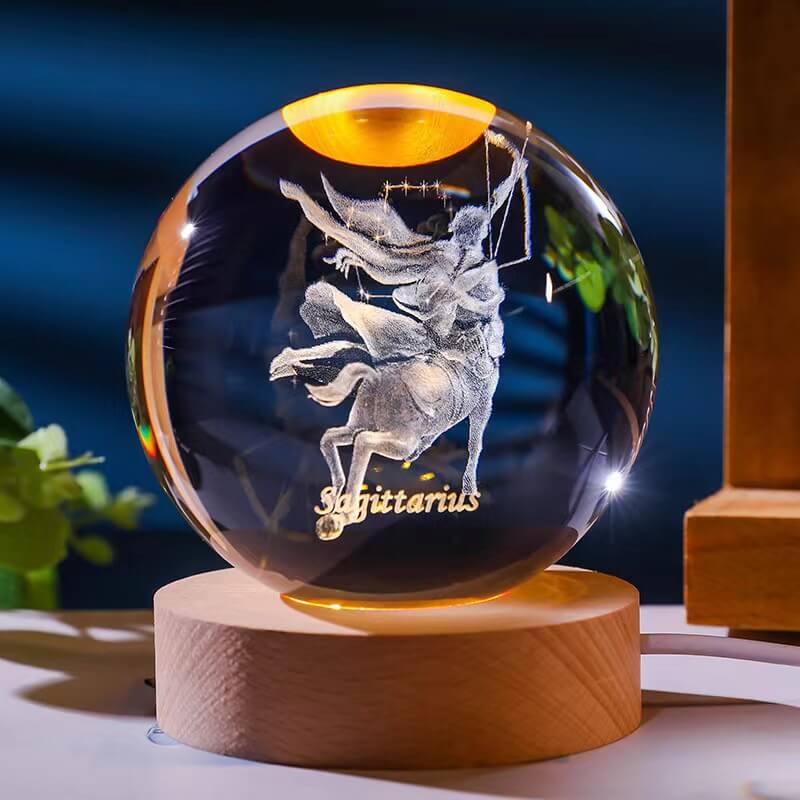 Zodiac Constellation Crystal Globe - Miss One