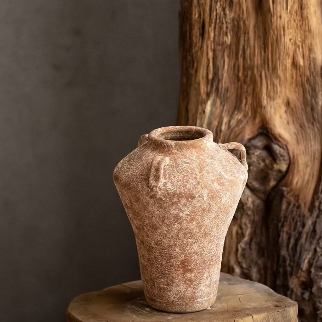 Wabi Sabi Rustic Textured Ceramic Vase - Miss One