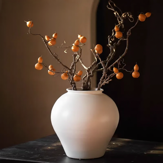 Wabi-Sabi White Tea Glaze Monumental Urn Vase - Miss One