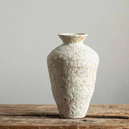 Wabi-Sabi Textured Snowflake Tall Bud Vase - Miss One