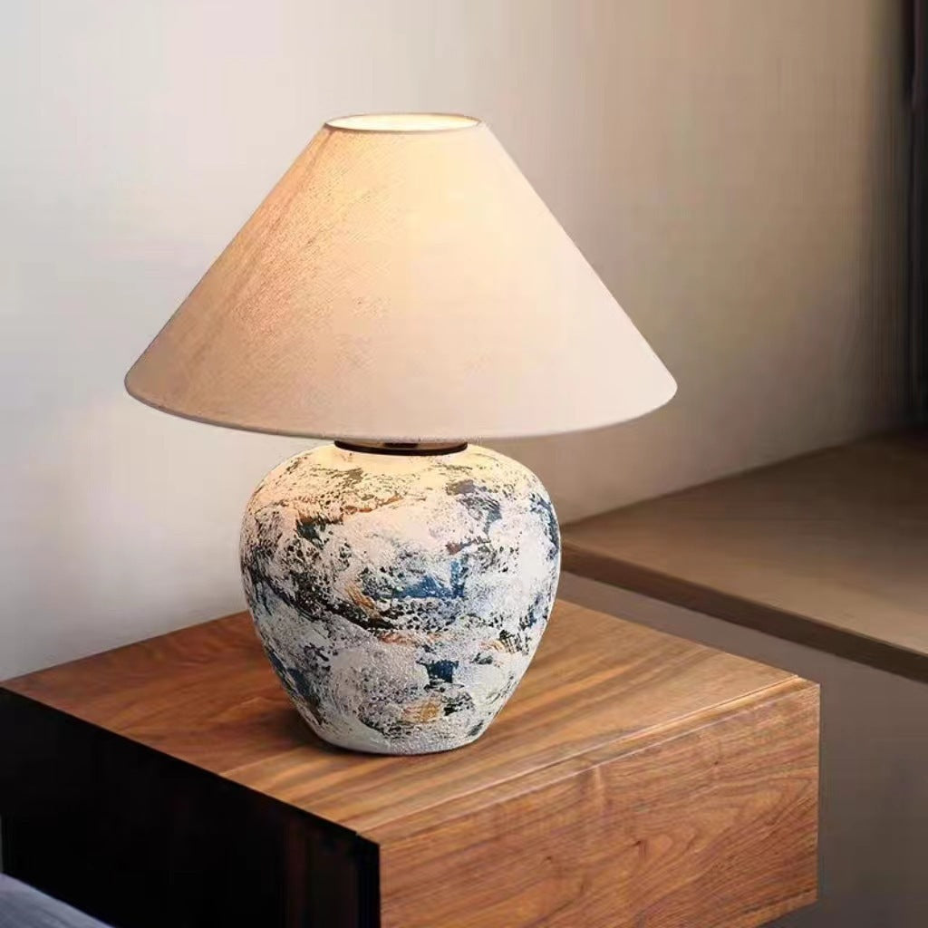 Classic Hometown Ceramic Table Lamp Indigo Ember - Miss One