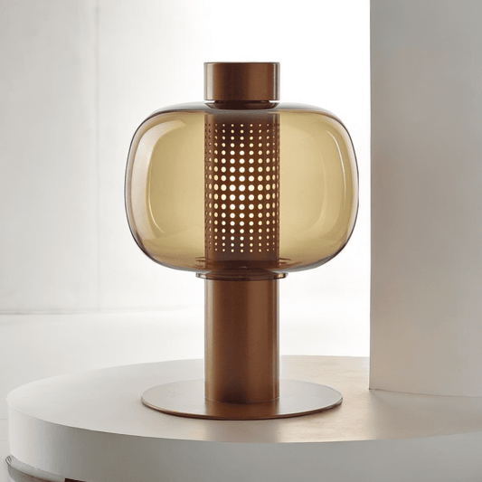 Signature Stylish Metal Table Lamp Cognac - Miss One