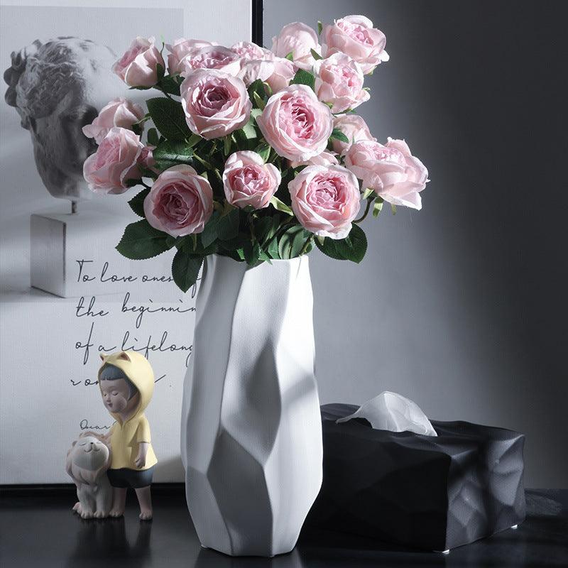 Ripple Ceramic Vase Snow White - Miss One