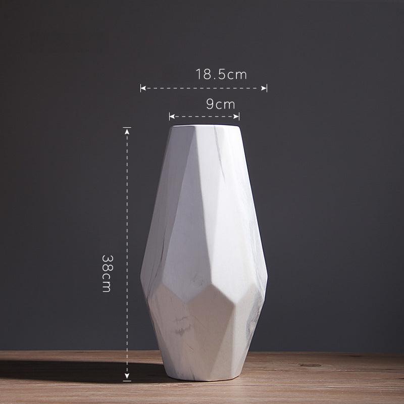 Marble Printed Ceramic Vase - XXL - Miss One