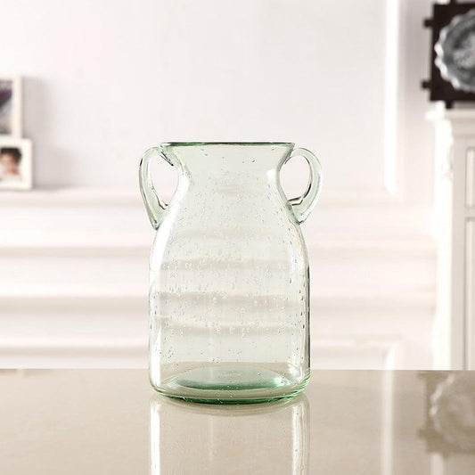 Amphora Elite Glass Vase Smoke Emerald Medium - Miss One