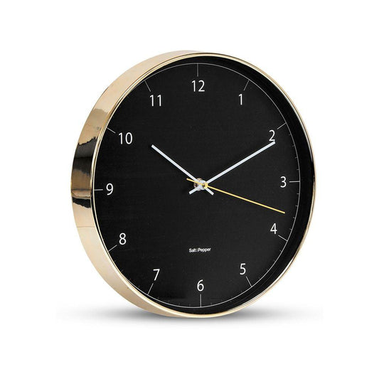 Salt&Pepper Blair Wall Clock Black with Gold Frame 31CM 51644 - Miss One