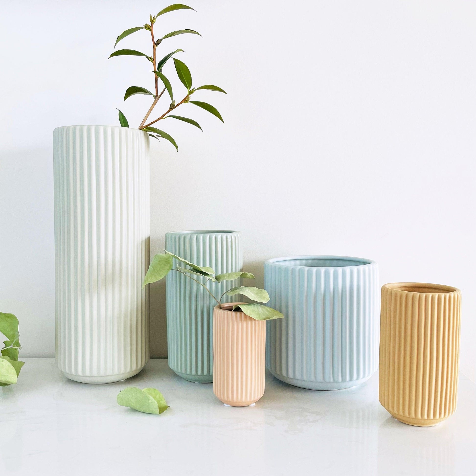 Hometown Ceramic Pot Sky Blue - Miss One