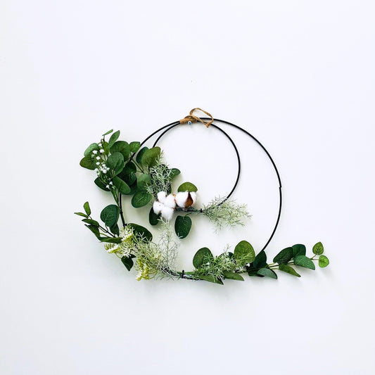 Artificial Faux Eucalyptus Wreath Flower - Miss One