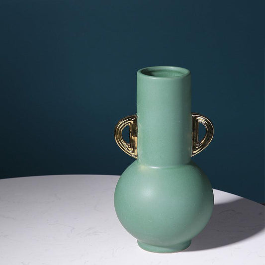 Hometown Ancient Ceramic Vase Green Amphora - Miss One