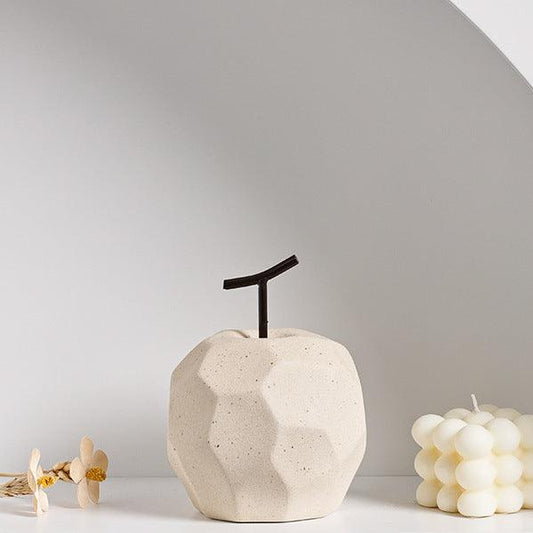 Ceramic Decorative Apple in Dune - Miss One