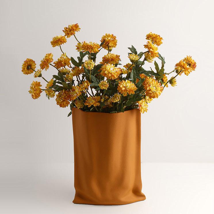 Shoppingbag Ceramic Vase Orange - Miss One