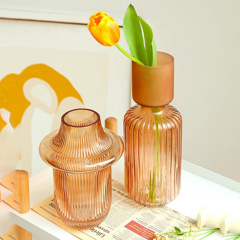 Artemis Nordic Glass Vase Amber - Miss One