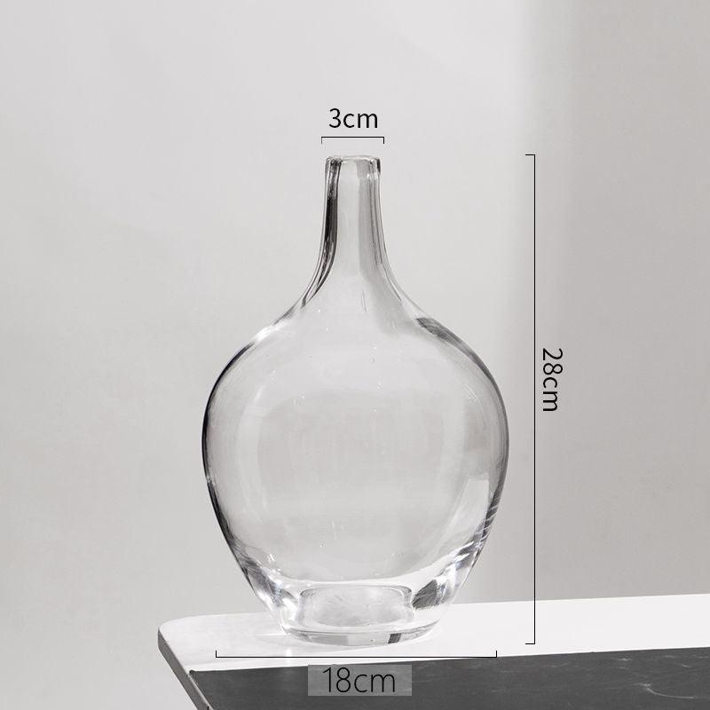 Bobbie Elegant Glass Vase Clear Medium - Miss One