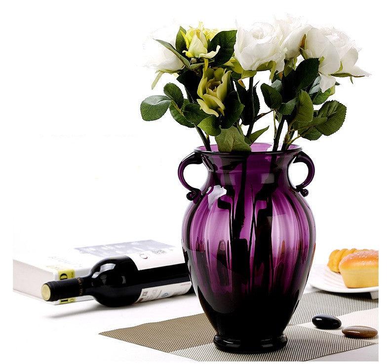 Amphora Glass Vase Amethyst Large - Miss One