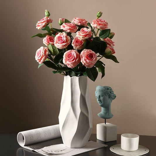 Ripple Ceramic Vase Snow White - Miss One